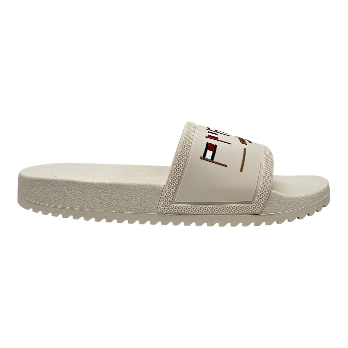 Foto 2 pulgar | Chancla Sandalia Tommy Hilfiger Color Beige De Descanso Para Hombre - Original