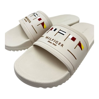 Foto 3 | Chancla Sandalia Tommy Hilfiger Color Beige De Descanso Para Hombre - Original