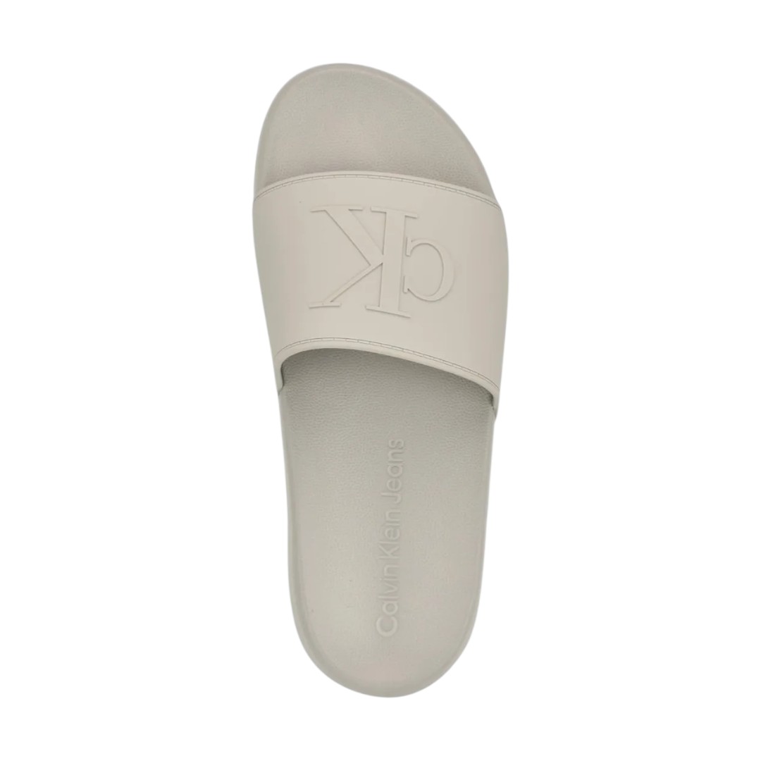 Foto 3 | Chanclas Calvin Klein Sandalias Gris Comodos De Hombre - Original