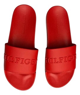Foto 3 | Chancla Tommy Hilfiger Sandalia Color Rojo Hombre Comodo - Original