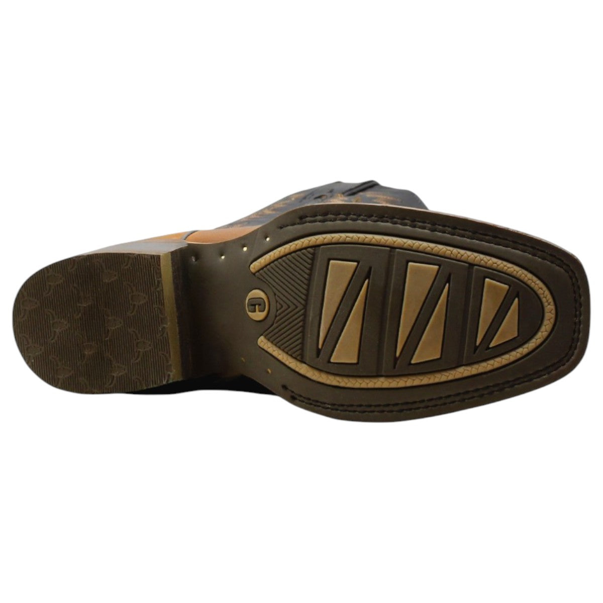 Foto 5 pulgar | Botas Western Exterior Piel Color Café Para Hombre De Rbcollection