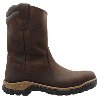 Foto 2 | Botas Western Exterior Piel Color Café Para Hombre De Rbcollection