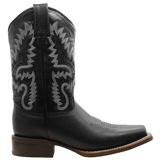 Foto 2 | Botas Western Exterior Piel Color Negro Para Hombre De Rbcollection