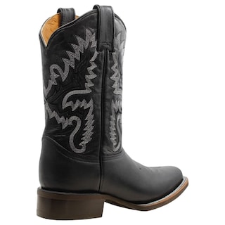 Foto 3 | Botas Western Exterior Piel Color Negro Para Hombre De Rbcollection