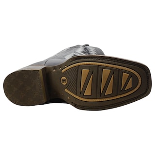Foto 4 | Botas Western Exterior Piel Color Negro Para Hombre De Rbcollection