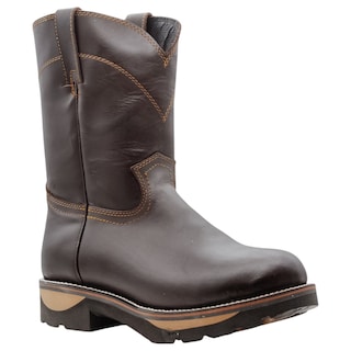 Foto 1 | Botas Western Exterior Piel Color Café Para Hombre De Rbcollection