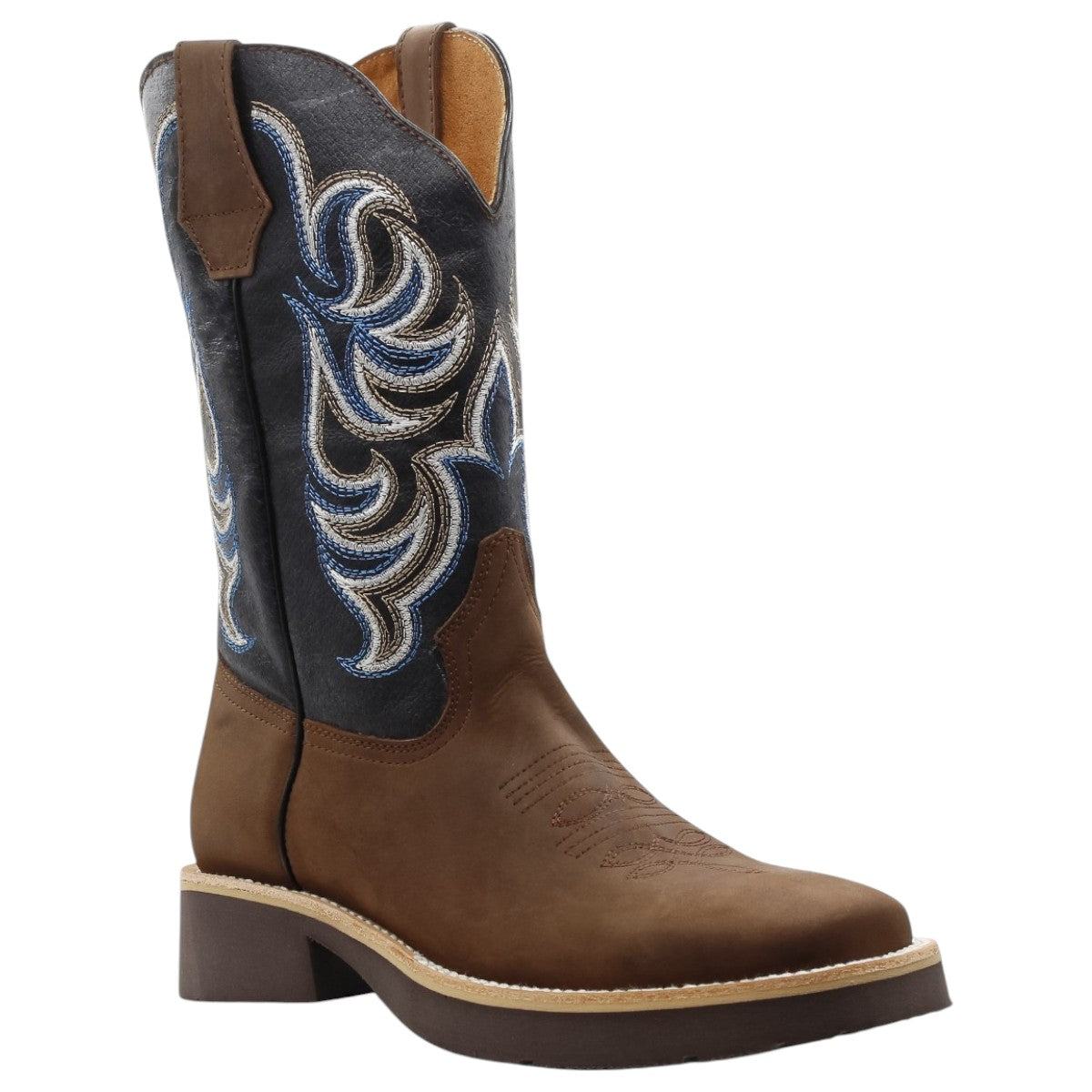 Botas Western Exterior Piel Color Café Para Hombre De Rbcollection