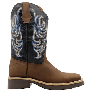 Foto 2 | Botas Western Exterior Piel Color Café Para Hombre De Rbcollection