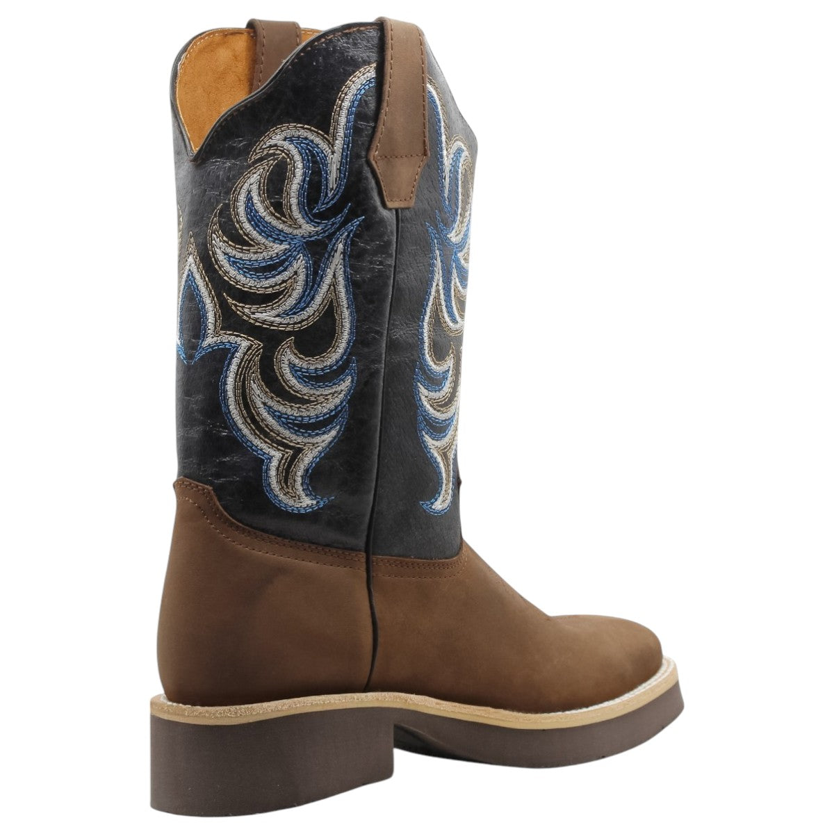 Foto 4 pulgar | Botas Western Exterior Piel Color Café Para Hombre De Rbcollection