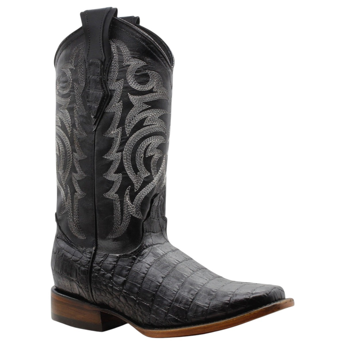 Foto 2 pulgar | Botas Western Exterior Piel Vegana Color Negro Para Hombre De Rbcollection