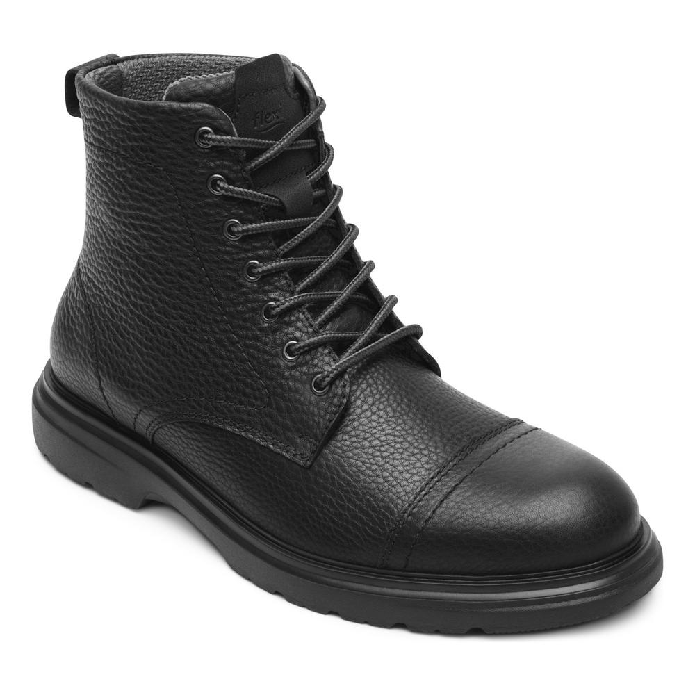 Foto 2 | Botin Casual Flexi Negro Para Hombre [fff3734] Negro