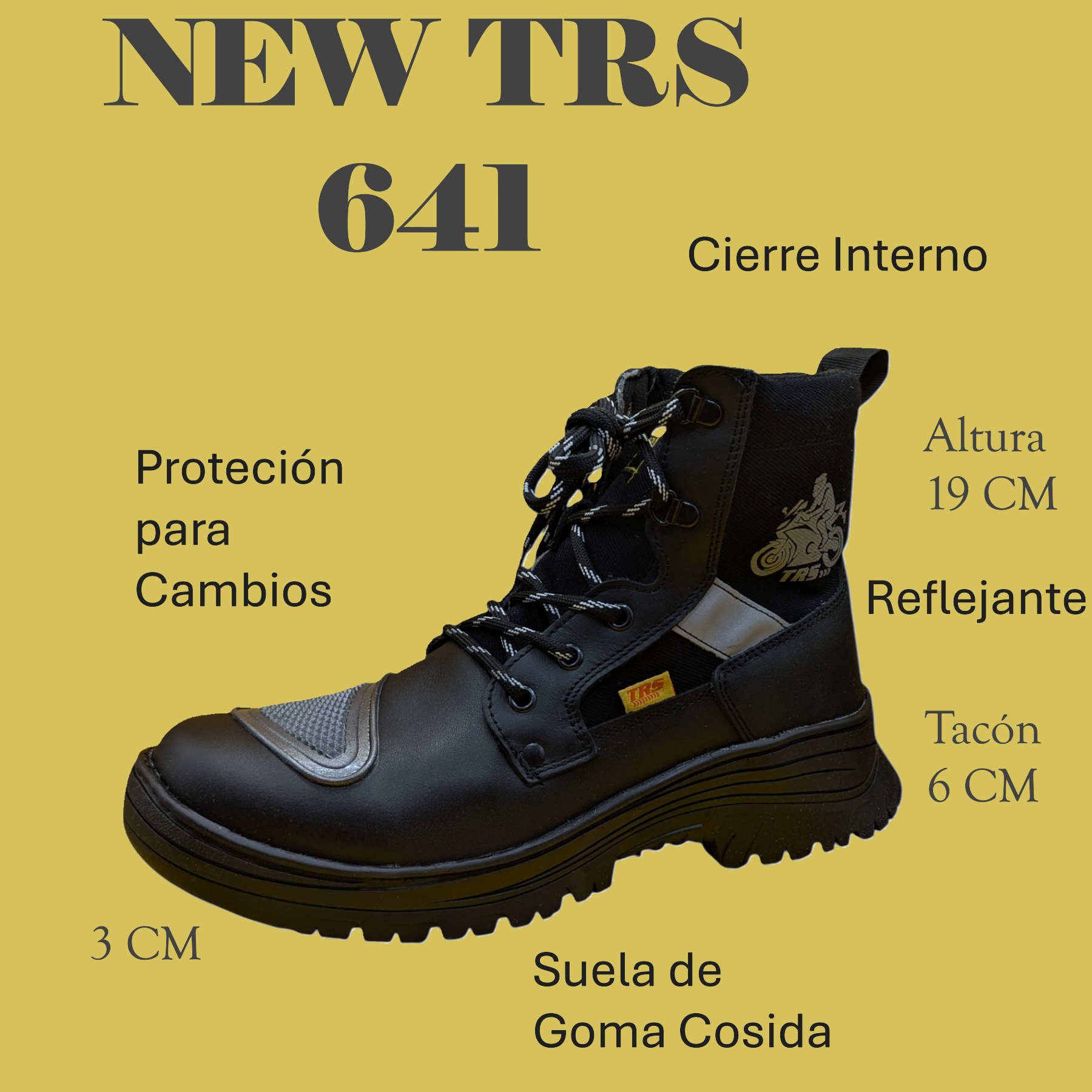 Foto 6 pulgar | Botas Para Moto New Trs Modelo 641 Hombre-270