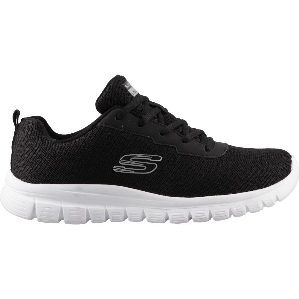 Tenis Transpirables Skechers Lite Weight Mujer Negro