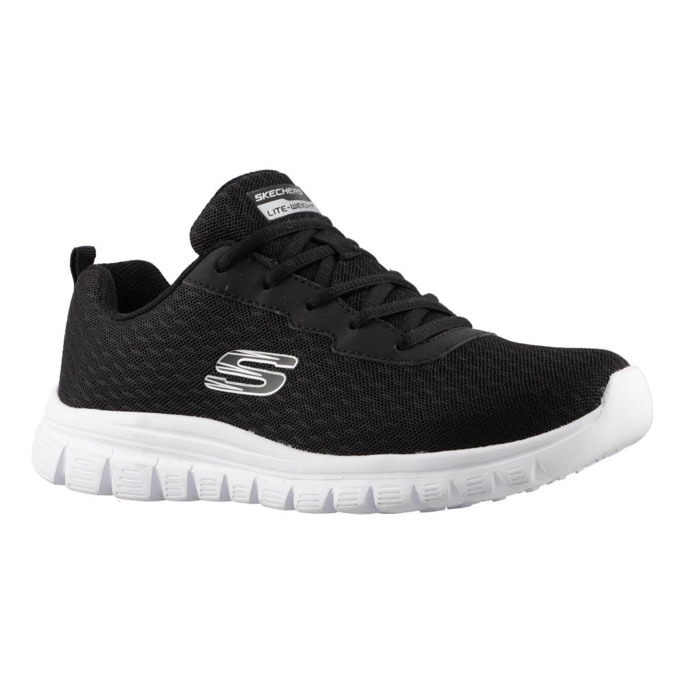 Foto 3 pulgar | Tenis Transpirables Skechers Lite Weight Mujer Negro