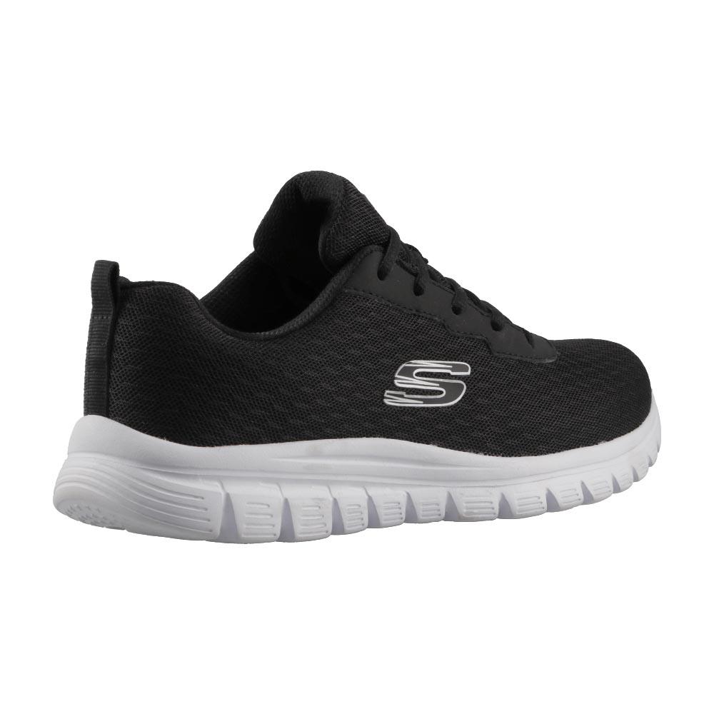 Foto 4 pulgar | Tenis Transpirables Skechers Lite Weight Mujer Negro