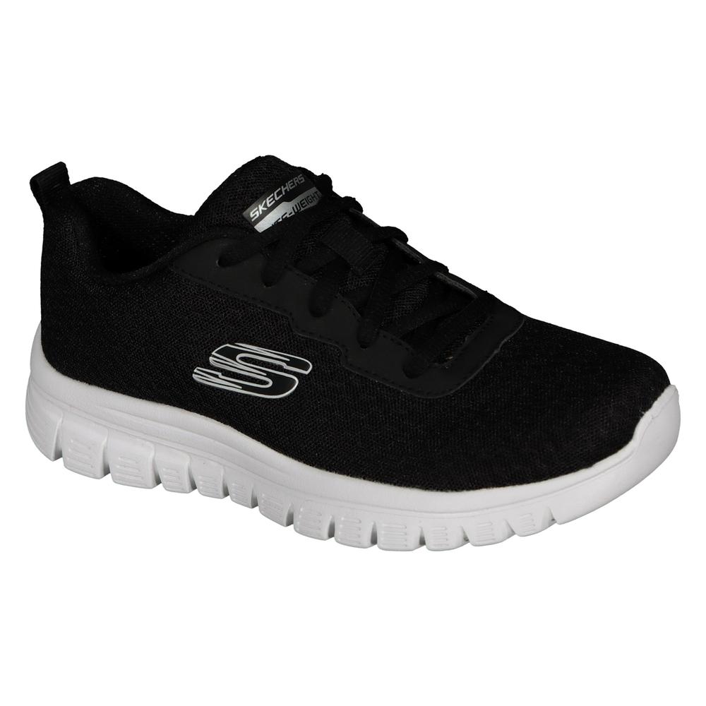 Foto 6 pulgar | Tenis Transpirables Skechers Lite Weight Mujer Negro