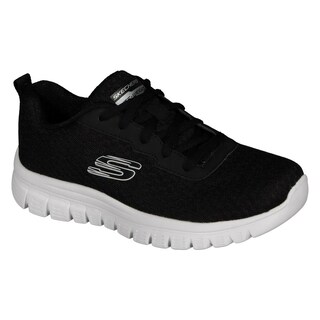 Foto 5 | Tenis Transpirables Skechers Lite Weight Mujer Negro
