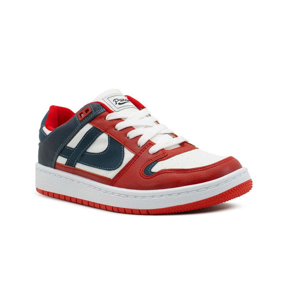 Foto 4 | Tenis Panam Para Caballero Choclo Color Blanco Rojo 22-29 Blanco