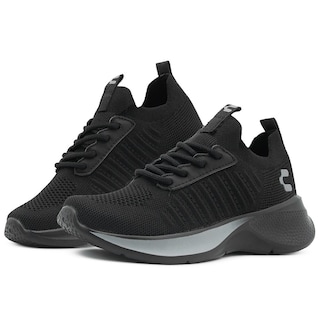 Foto 1 | Tenis Para Caballero Charly Walking Relax Textil Negro 25-29 Negro