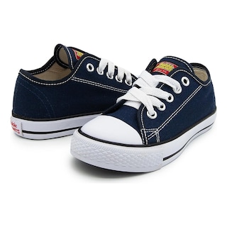 Foto 1 | Tenis Choclo Bubble Gummers Harry Rosa 12-21 Lona Agujet Azul Marino