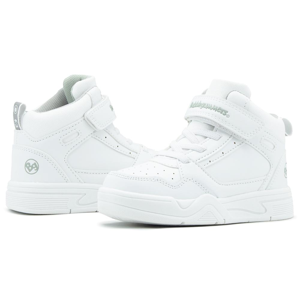 Foto 4 pulgar | Tenis Urbano Escolar Bubble Gummers Blanco Negro Bota 17-24 Blanco