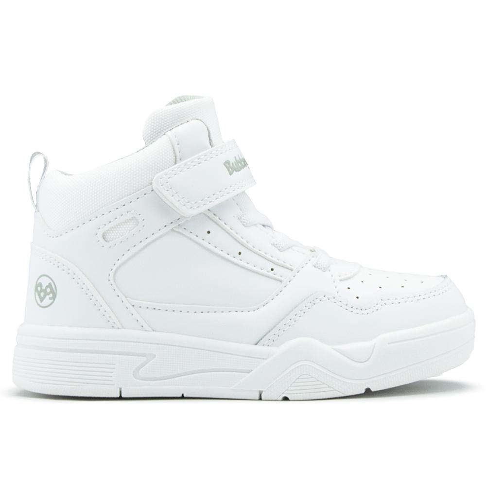Foto 8 pulgar | Tenis Urbano Escolar Bubble Gummers Blanco Negro Bota 17-24 Blanco