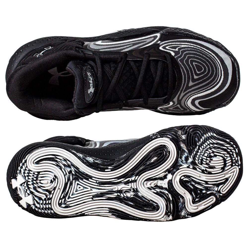 Foto 3 pulgar | Tenis Under Armour Spawn 6 Mid - 3027647001 - Negro - Hombre Negro