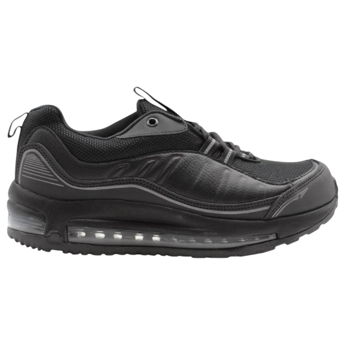 Foto 2 pulgar | Tenis Para Correr Exterior Piel Vegana Color Negro Para Hombre De Rbmove