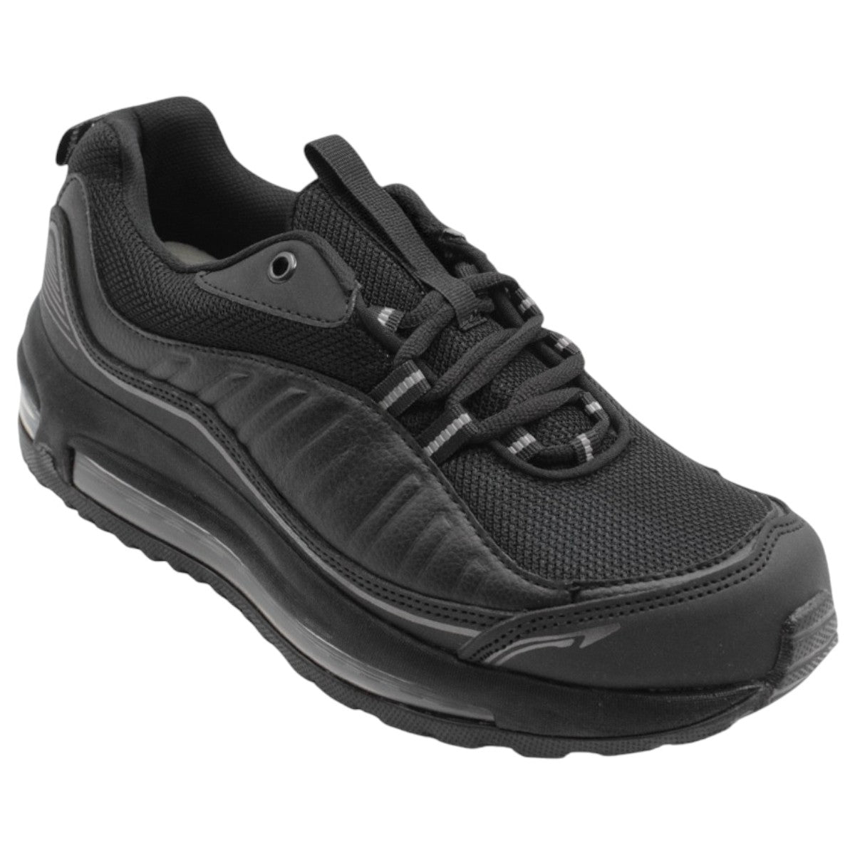 Foto 3 pulgar | Tenis Para Correr Exterior Piel Vegana Color Negro Para Hombre De Rbmove