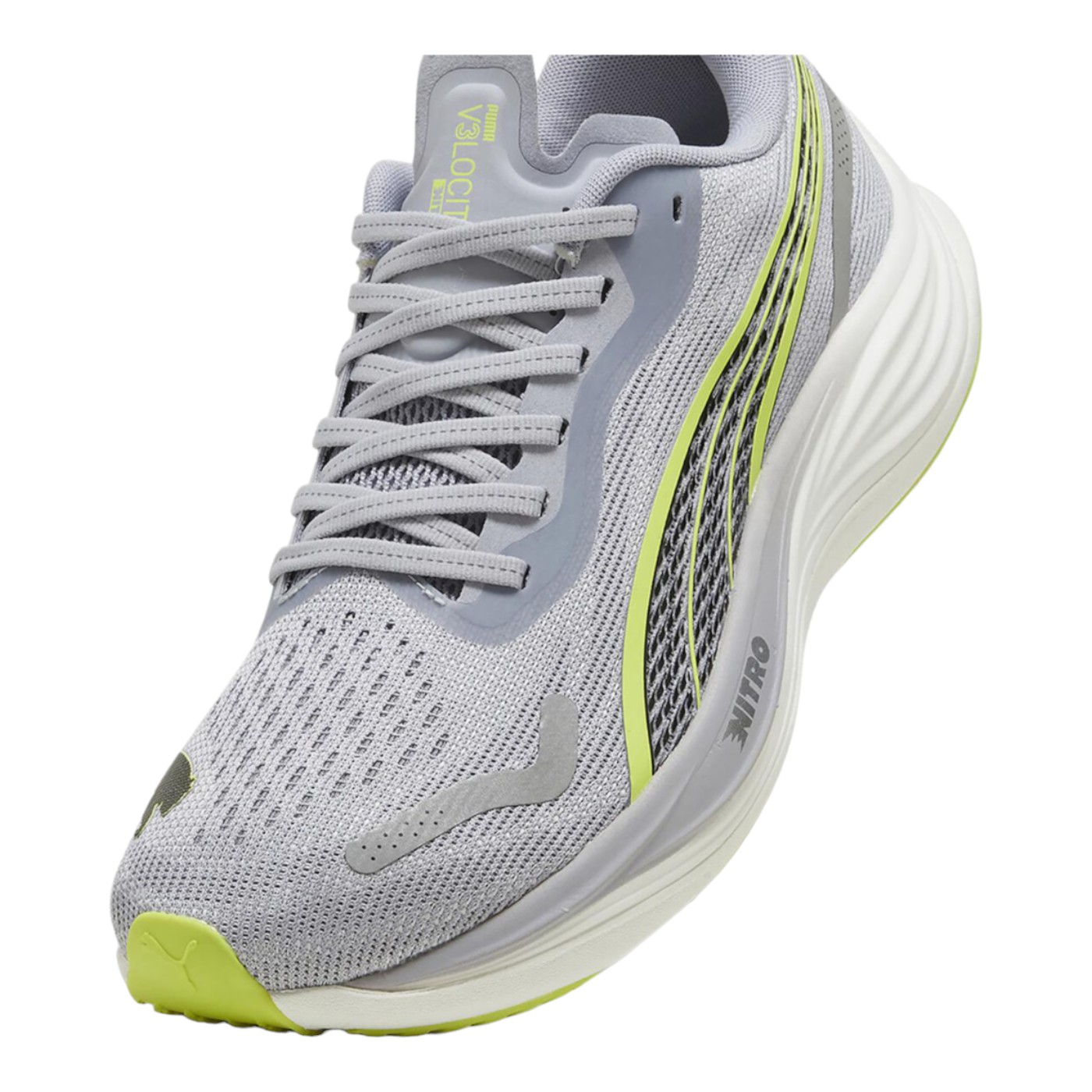 Foto 7 pulgar | Tenis Footwear Puma Velocity Nitro 3 Para Hombre Color Gris Modelo 37774803