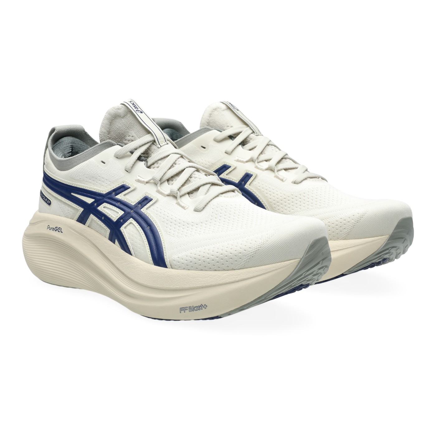 Foto 2 pulgar | Tenis Asics Nimbus Para Hombre Color Blanco Modelo 1011c028200
