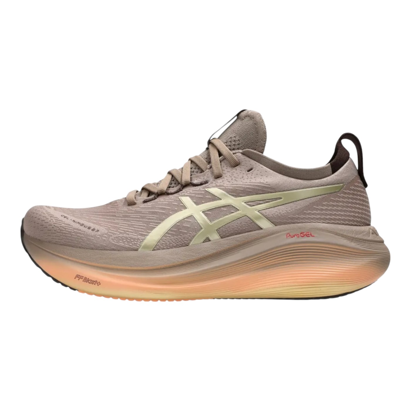 Foto 3 pulgar | Tenis Asics Nimbus Para Hombre Color Cafe Modelo 1011c030020