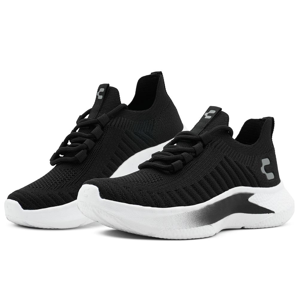 Foto 2 pulgar | Tenis Running Charly Para Caballero Textil Negro Memory Foam Negro
