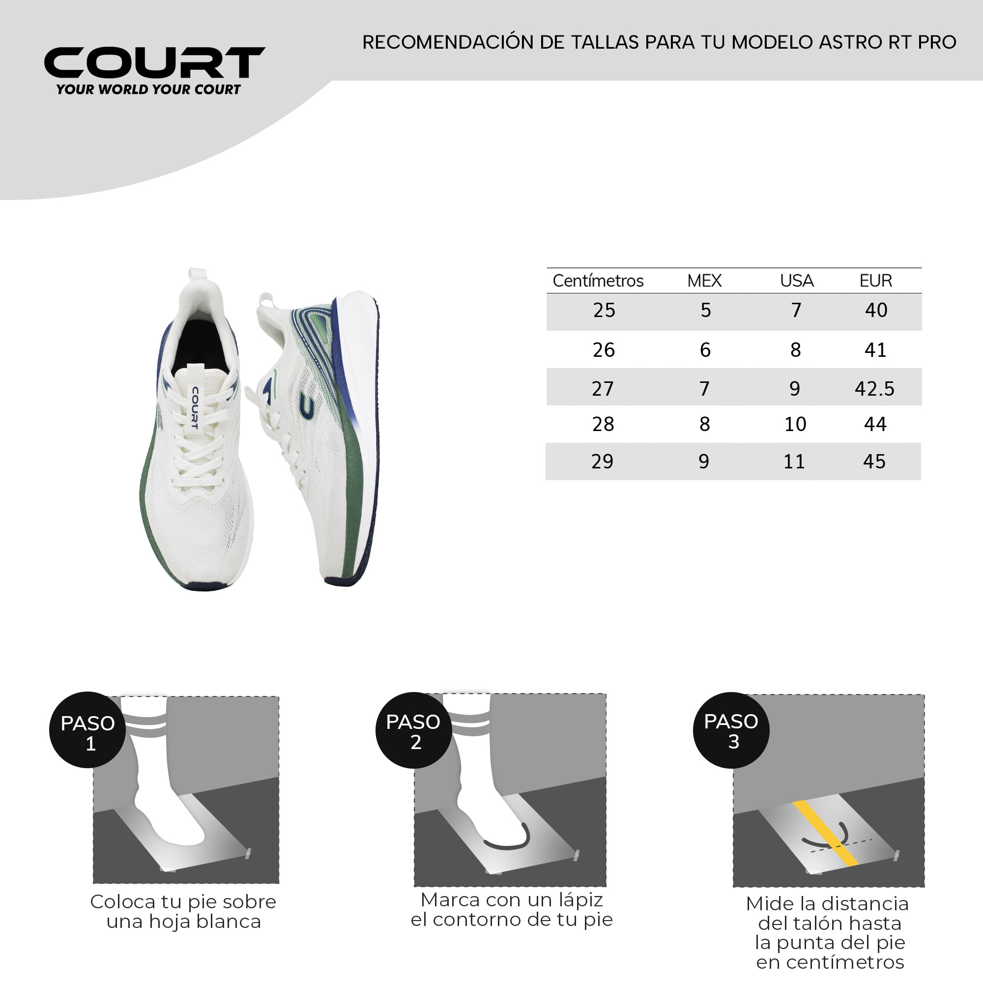 Foto 9 pulgar | Court Running | Tenis Para Correr, Amortiguación Con Retorno De Energía, Confort Extremo, Diseño Innovador E