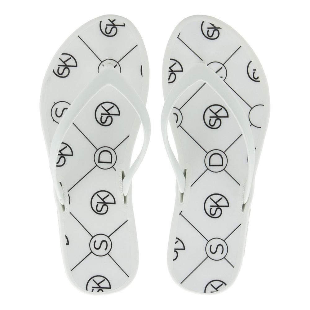 Foto 2 pulgar | Sandalias Verano Para Mujer Baño Playa Estampados Colores Blanco