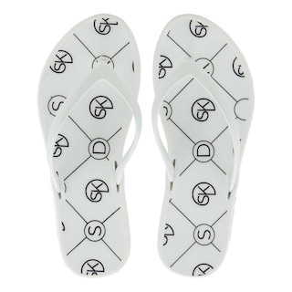 Foto 1 | Sandalias Verano Para Mujer Baño Playa Estampados Colores Blanco