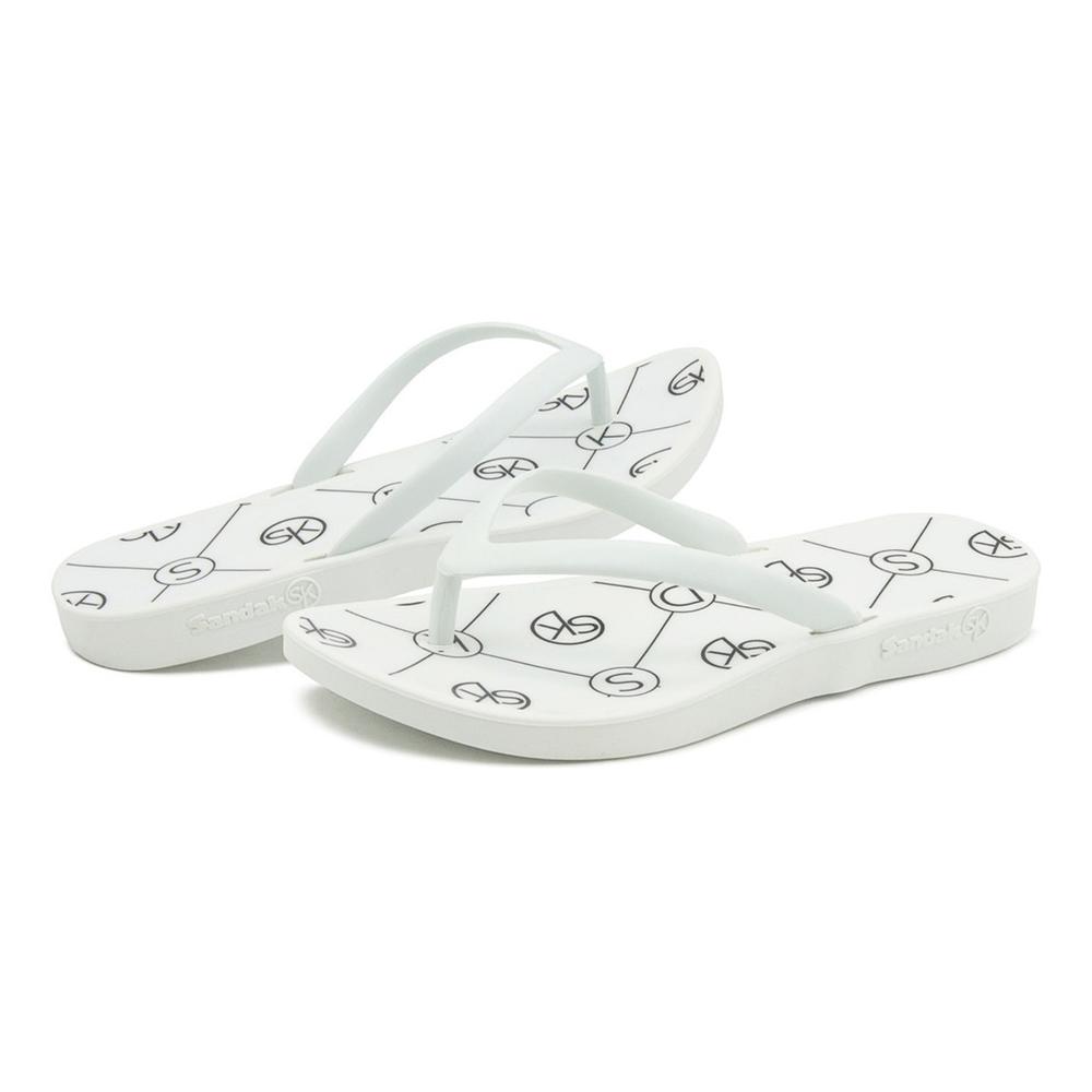 Foto 4 pulgar | Sandalias Verano Para Mujer Baño Playa Estampados Colores Blanco