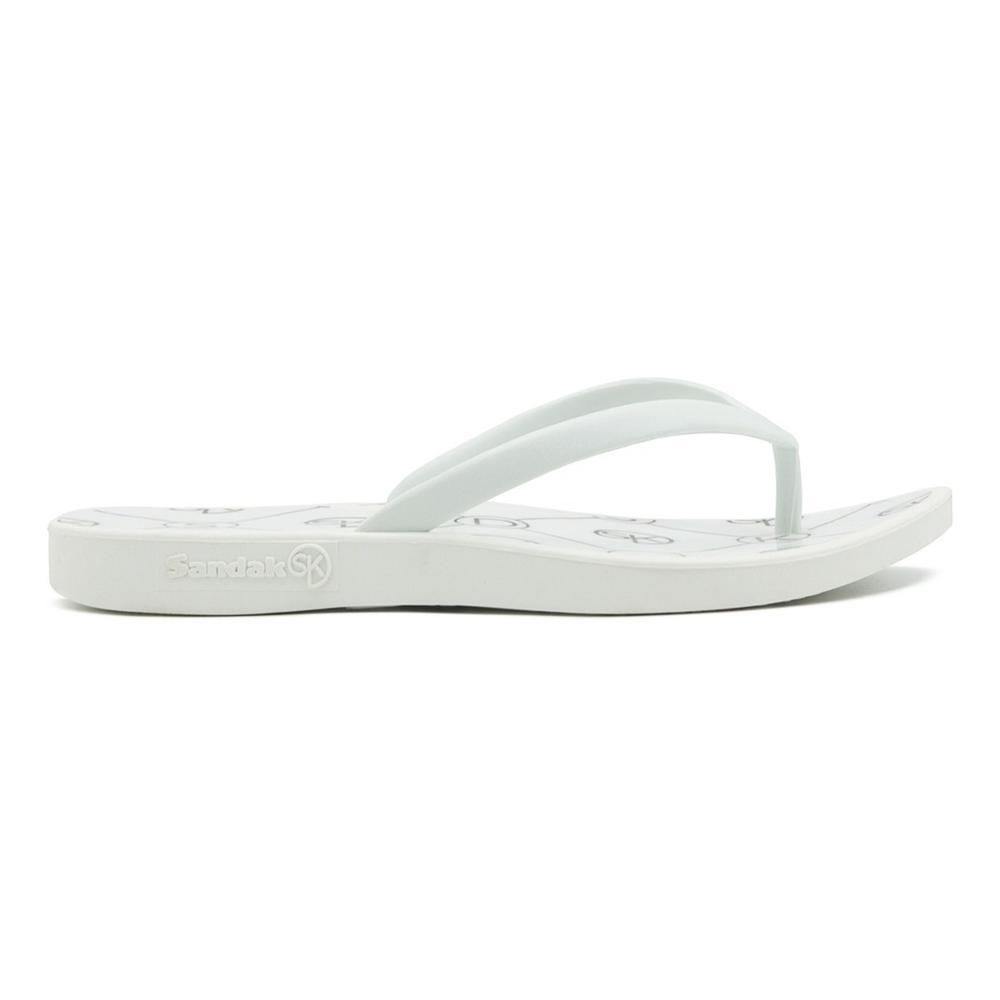 Foto 6 pulgar | Sandalias Verano Para Mujer Baño Playa Estampados Colores Blanco