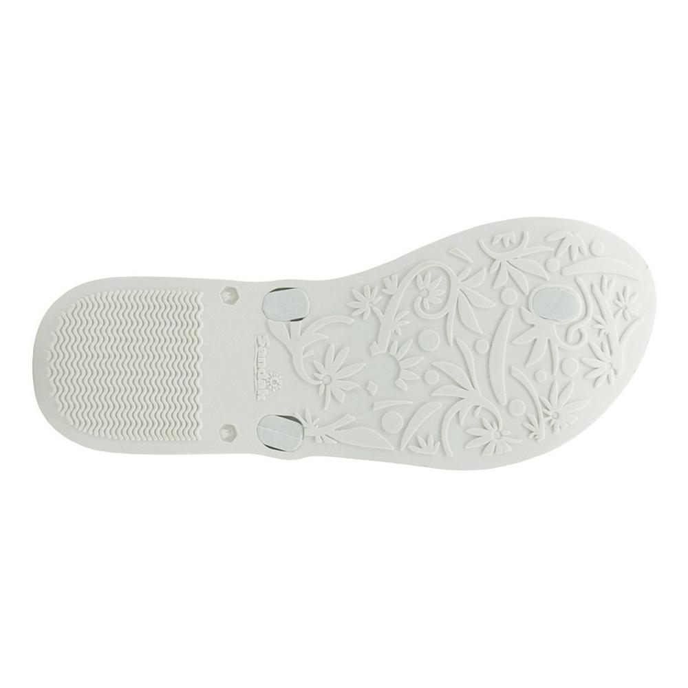 Foto 6 | Sandalias Verano Para Mujer Baño Playa Estampados Colores Blanco