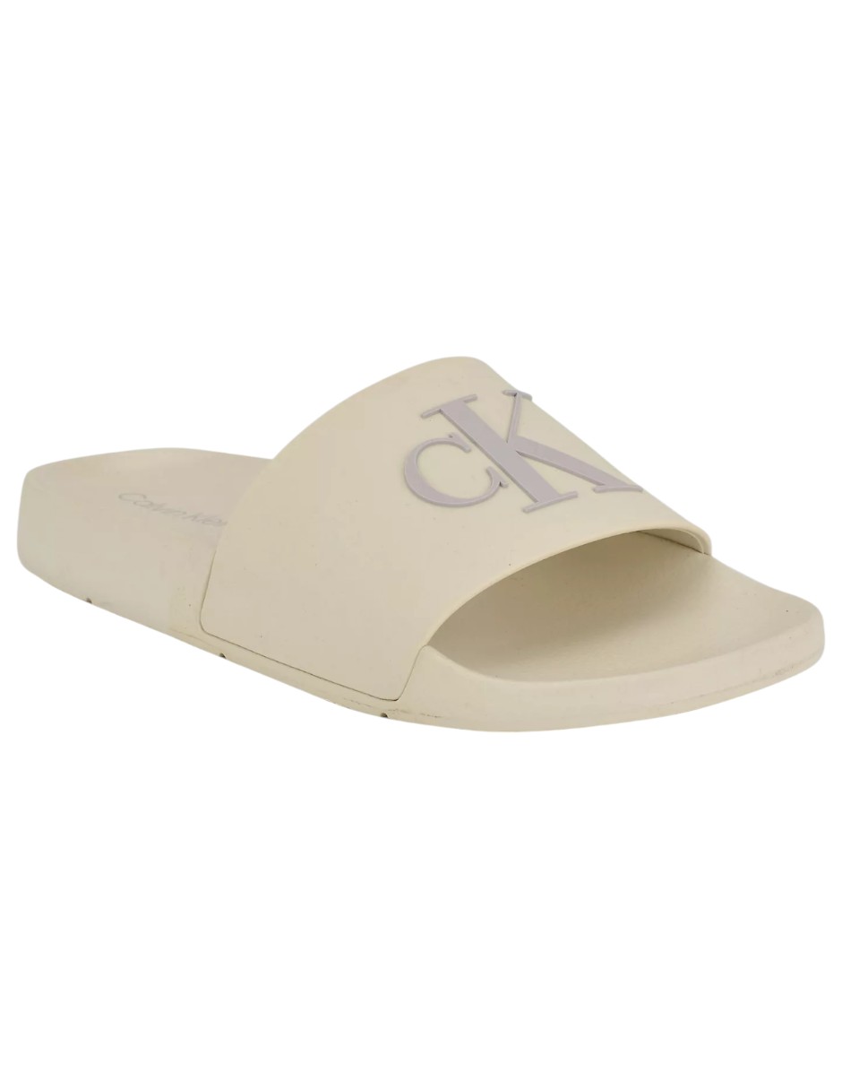 Foto 2 pulgar | Chancla Calvin Klein Sandalia Color Beige De Mujer Kcarin2 - Original