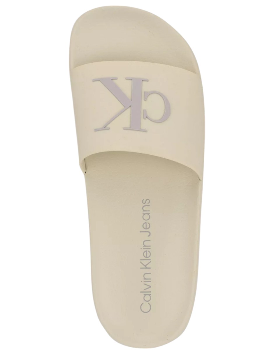 Foto 4 pulgar | Chancla Calvin Klein Sandalia Color Beige De Mujer Kcarin2 - Original