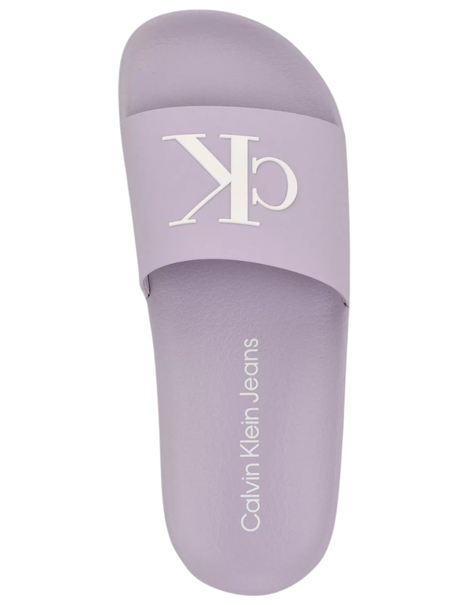 Foto 4 pulgar | Chancla Calvin Klein Sandalia Color Lila De Mujer Kcarin2 - Original