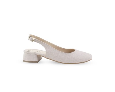Foto 2 | Zapatilla Color Beige Hebilla Material Sintético