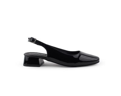 Foto 2 | Zapatillas Negro Hebilla para Mujer