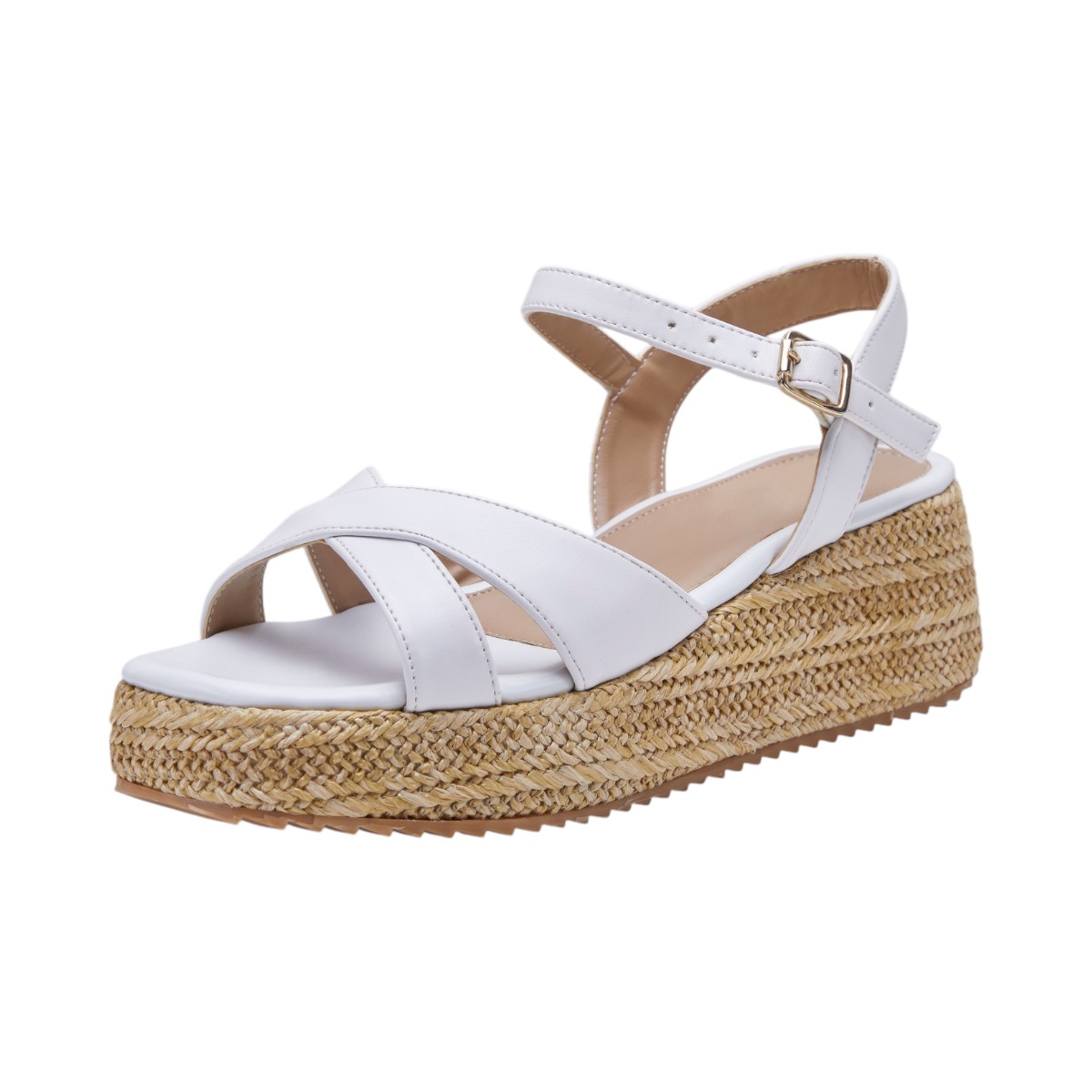 Tacones Calzado Watanabe Color Blanco Suela Yute