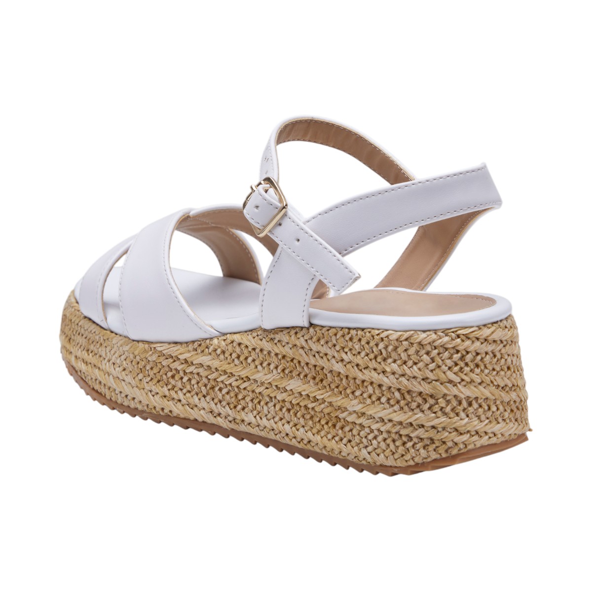 Foto 4 pulgar | Tacones Calzado Watanabe Color Blanco Suela Yute