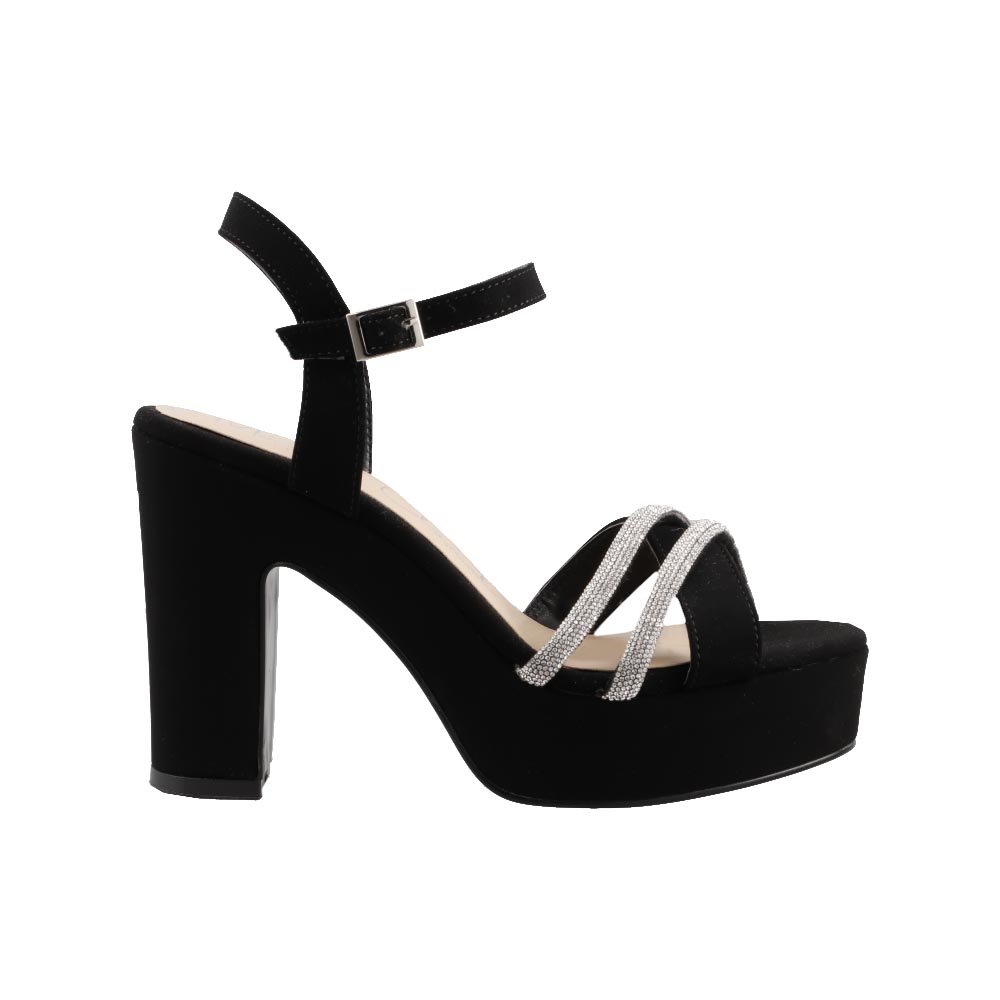 Zapato Mujer Magic Cloud By Sprinkles 5405 Negro  Sandalia De Tacon Alto Formales Elegantes Talla 23 A 26 M