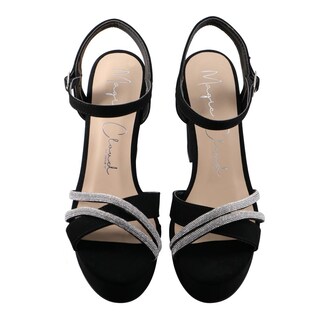 Foto 6 | Zapato Mujer Magic Cloud By Sprinkles 5405 Negro Sandalia De Tacon Alto Formales Elegantes Talla 23 A 26 M