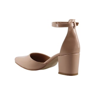 Foto 4 | Zapatilla Dama Miracol By Mama Lola 1651 Charol Paste Tacon Ancho Zapato Casual Talla 22 A 27 M