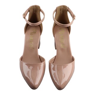 Foto 6 | Zapatilla Dama Miracol By Mama Lola 1651 Charol Paste Tacon Ancho Zapato Casual Talla 22 A 27 M